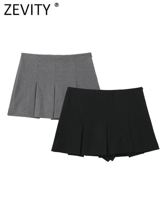 Slim Short Skirts Women's Side Zipper Skirts