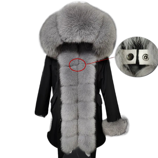 FoxFrost™ Luxury Fox Fur Coat